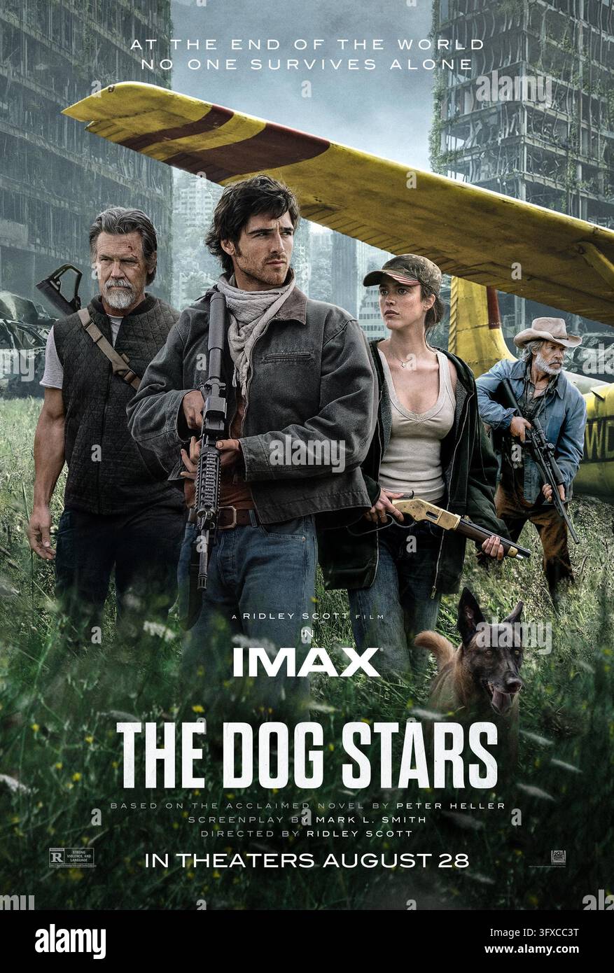 Das Filmplakat zu The Dog Stars mit Margaret Qualley, Jacob Elordi, Josh Brolin & Guy Pearce Stockfoto