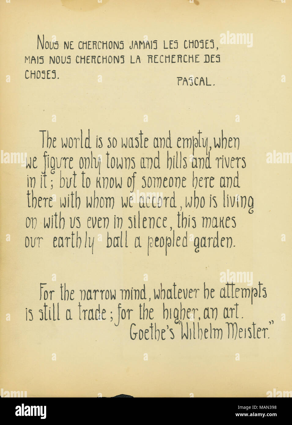 Zitate Von Pascal Und Goethe Titel Die Töpferscheibe Band 1