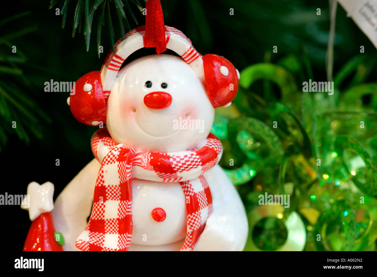 Schneemann Weihnachten X-Mas Dekoration Spielzeug dekorieren Party Feier weichen Geschenke Weihnachten Neujahr Christian Vater Weihnachtsbeleuchtung Stockfoto