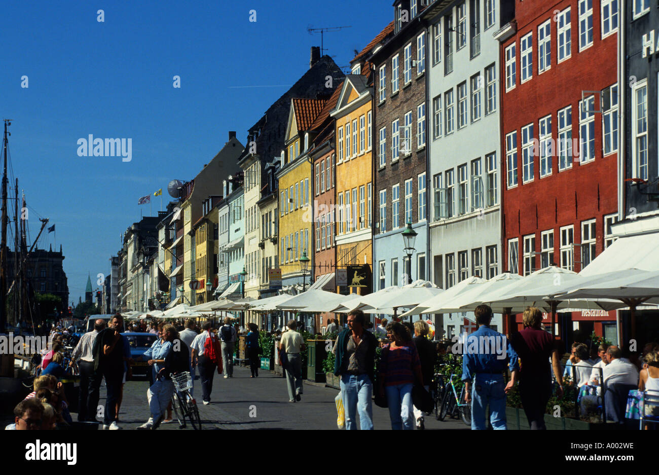 Dänemark Kopenhagen Nyhavn Bar Pub Cafe Bier party Stockfoto
