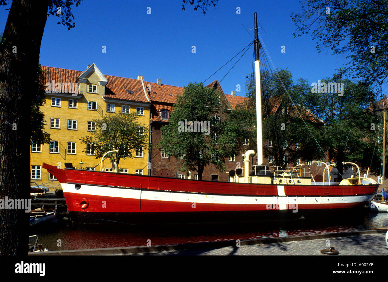 Copenhagen Dänemark Hafen Hafen Kanal Stadtmitte Stockfoto