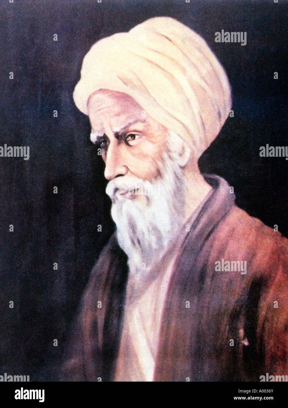 Abu Ali Hassan Ibn Al-Haitham 965-1040 Ad Physiker Optik Mathematik Physik entdeckte Gesetze der Brechung Stockfoto