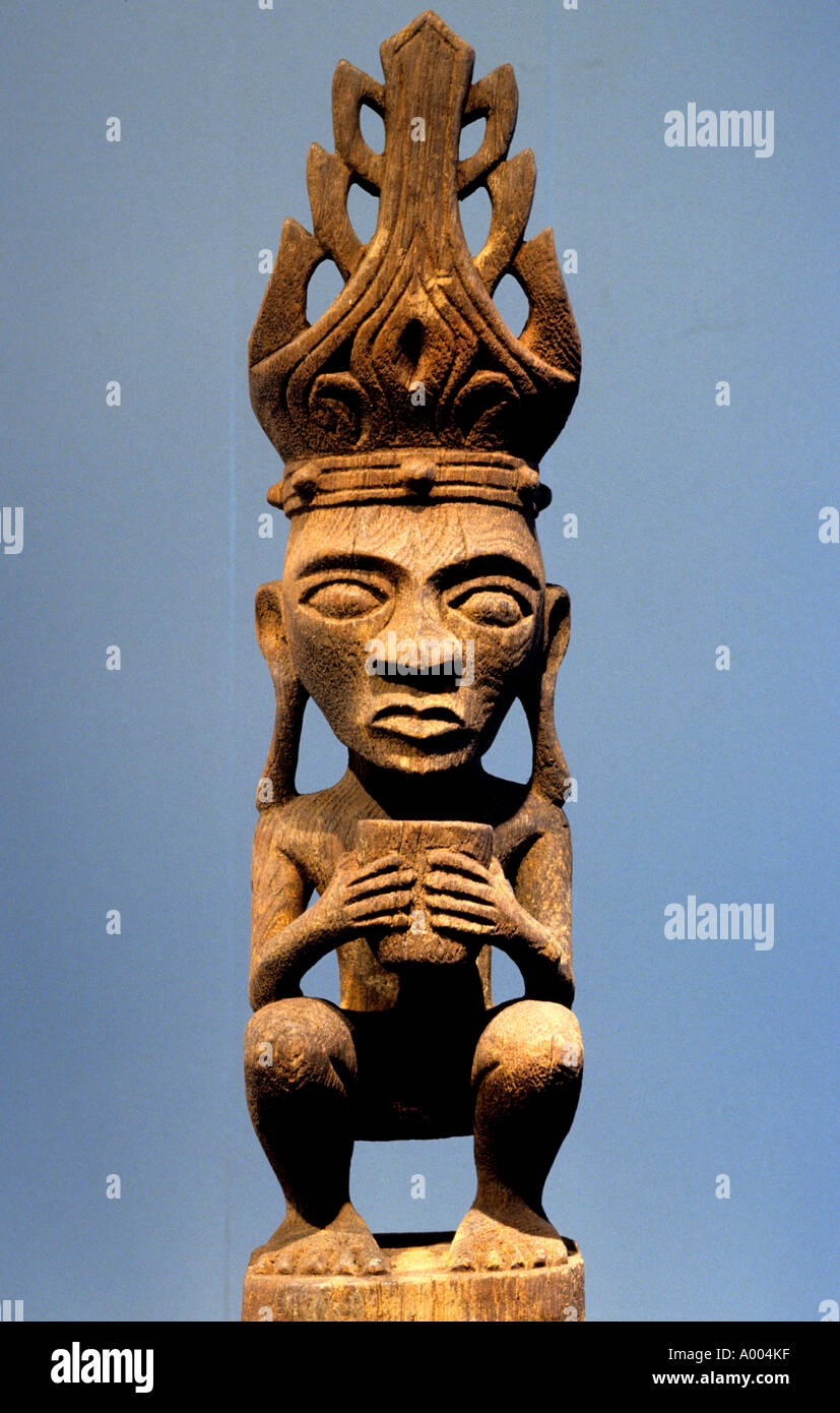 Indonesien Sumatra Museum Statue Nias Zauberei Stockfoto