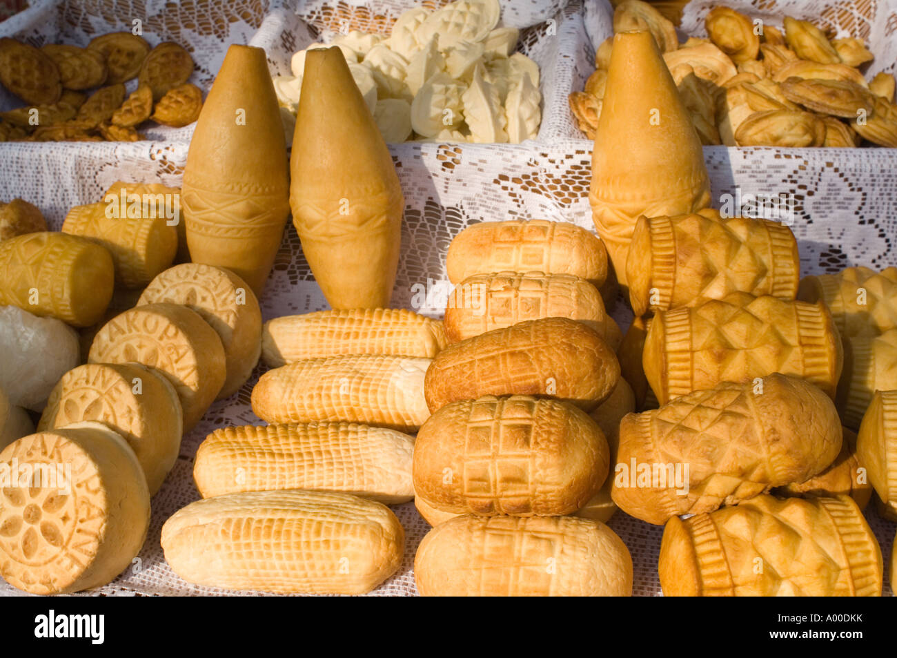 Oscypki, Rauchen traditionelle Schaf Käse, hohen Tatra, Zakopane, Polen Stockfotografie Alamy
