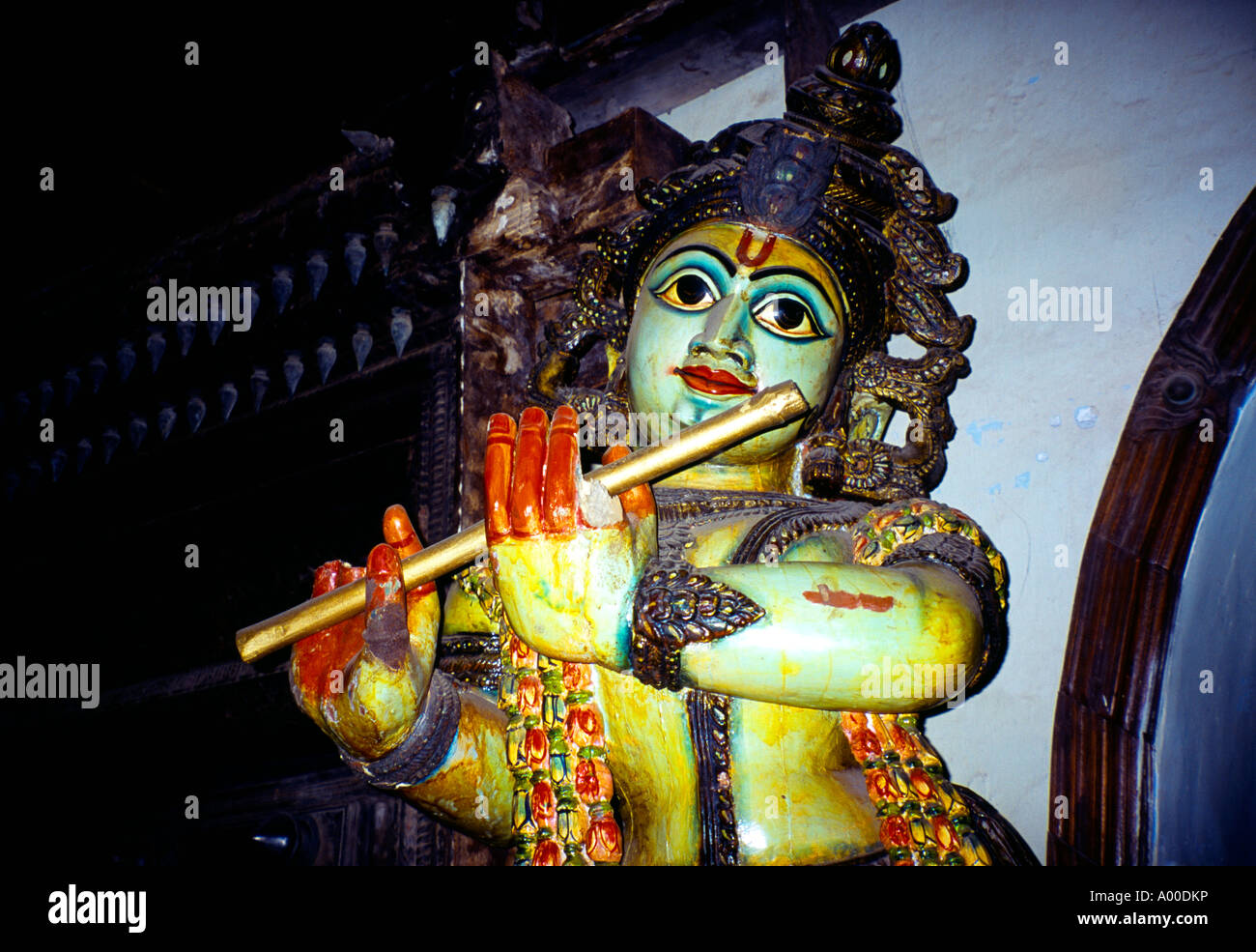 Jude Stadt Kochi Kerala Indien Krishna Statue Stockfoto Jude Stadt Kochi Kerala Indien Krishna Statue Stockfoto