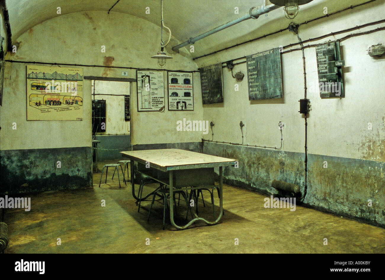 MAGINOT LINIE VIER CHAUX-ELSAß-FRANKREICH Stockfoto