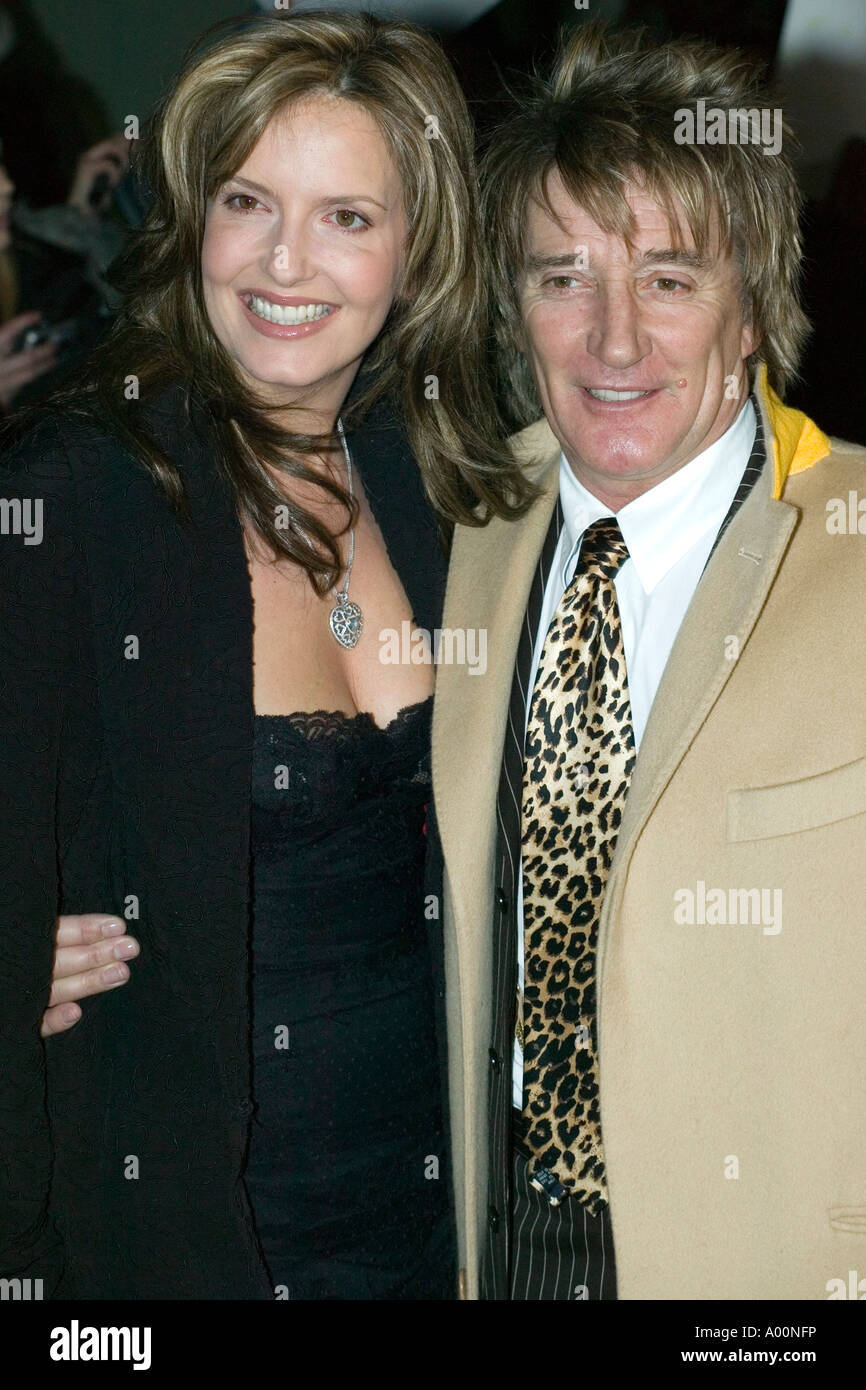 Rod Stewart und Penny Lancaster Stockfoto