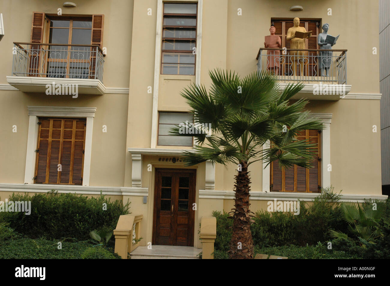 Alten Bauhaus-Stil Gebäude im Rothschild Boulevard Tel Aviv Israel Stockfoto