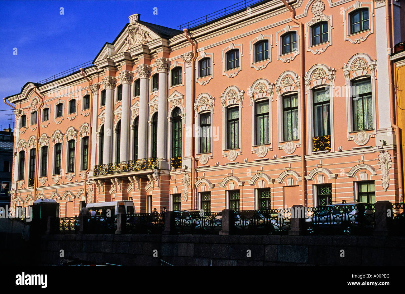 STROGANOV PALAST ST. PETERSBURG RUSSLAND Stockfoto