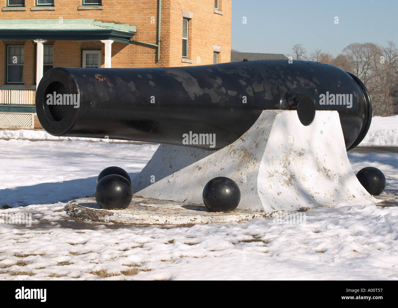 Großen Kanone in Fort Hancock in Sandy Hook NJ USA Stockfoto