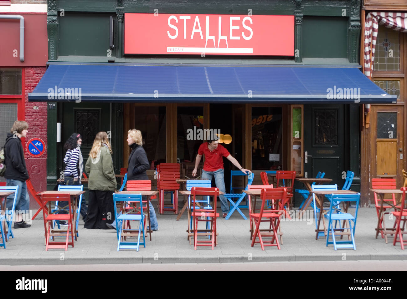 Cafe Bar Rotterdam Niederlande Stockfoto