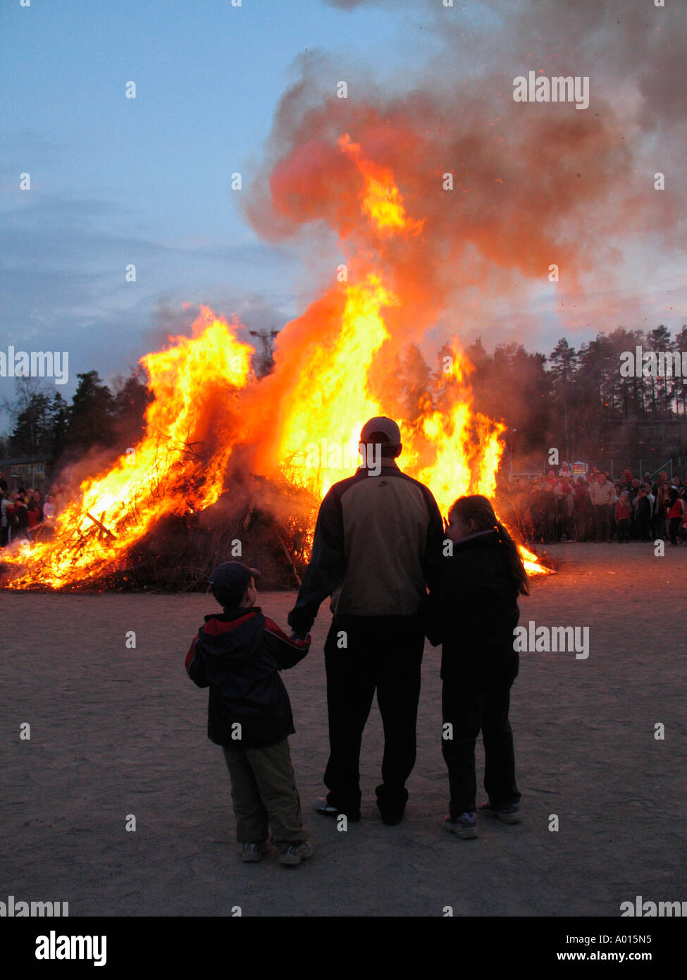 Valpurgis Feuer in Schweden Stockfoto