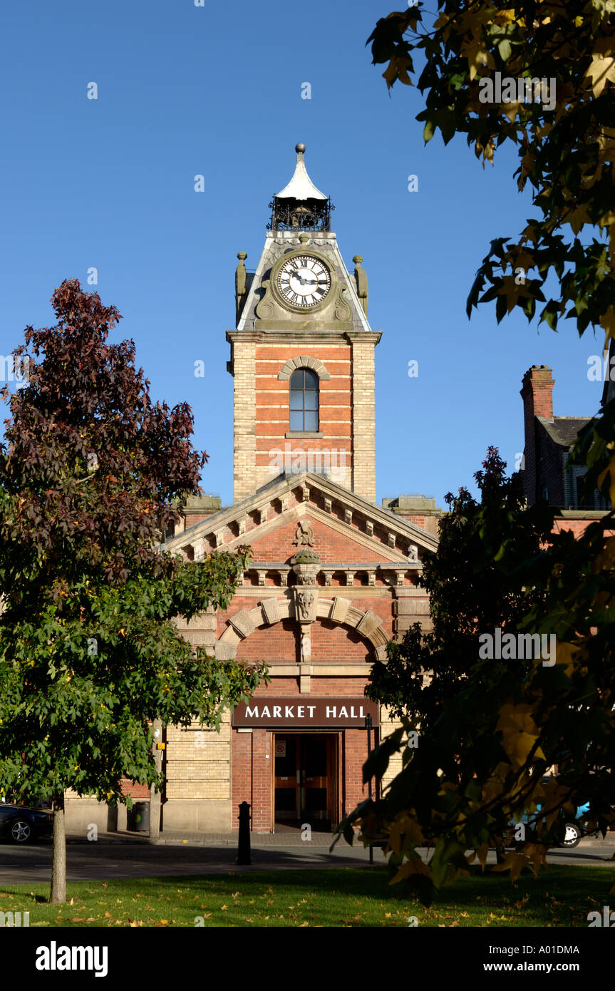 Crewe Markthalle Fassade Crewe Cheshire England UK Stockfoto
