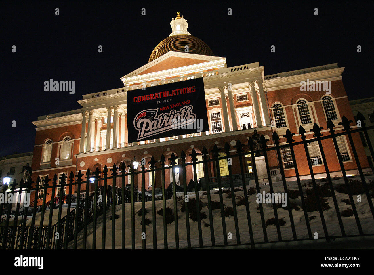 Boston, Massachusetts State House Stockfoto