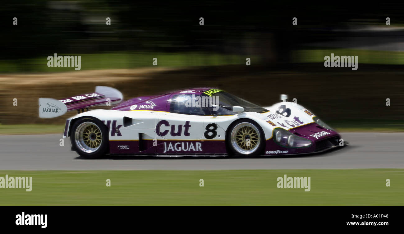Jaguar XJR12 gebaut 1990 7 0 Liter V12 Hinterrad fahren im Jahr 1990 hat es TWR s zweite Le Mans Sieg 1990 Stockfoto
