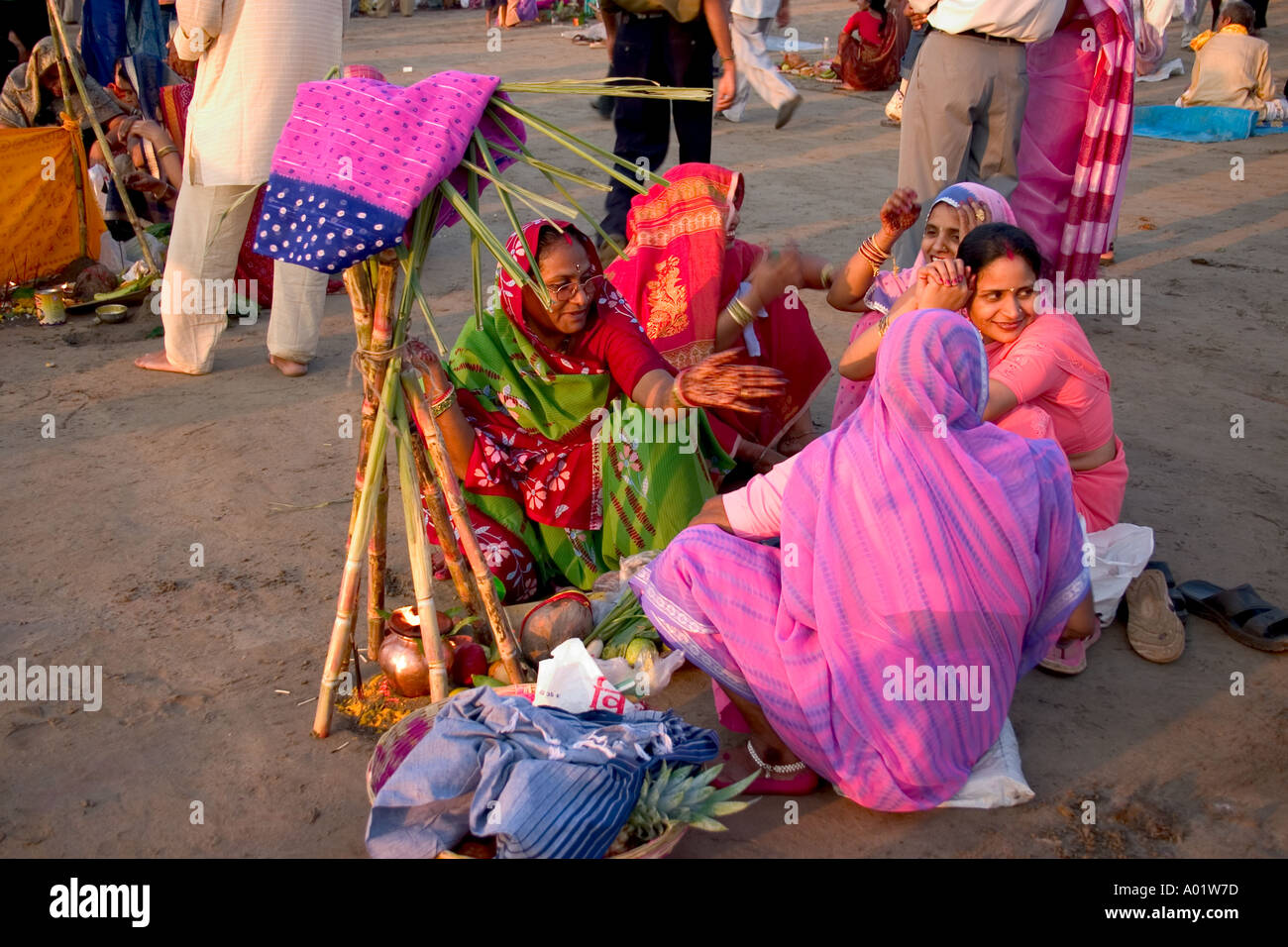 RSCO260 hinduistische fromme Rituale Stockfoto