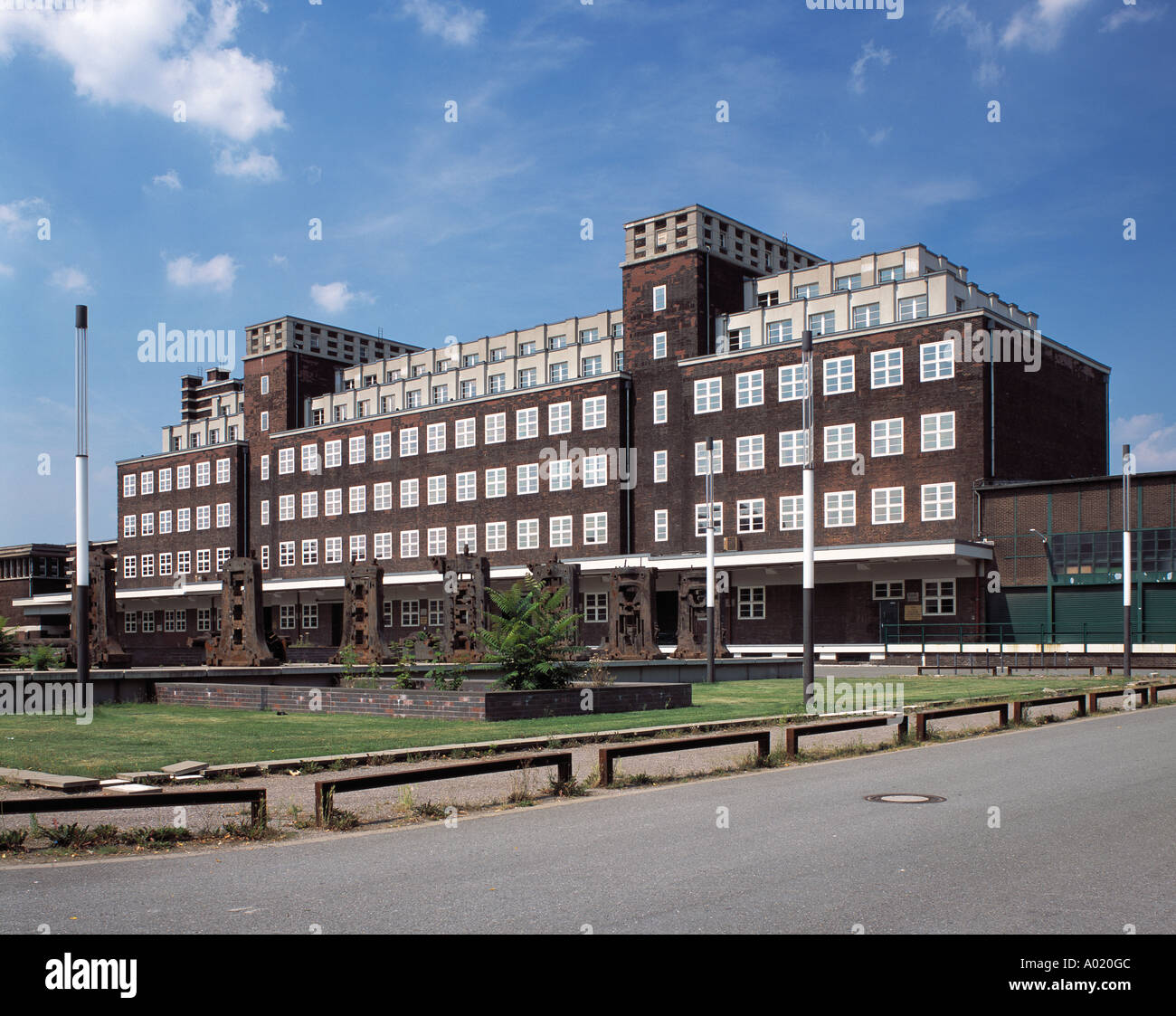 Ehemaliges Hauptlagerhaus der Gutehoffnungshuette in Oberhausen, Ruhrgebiet, Nordrhein-Westfalen Stockfoto