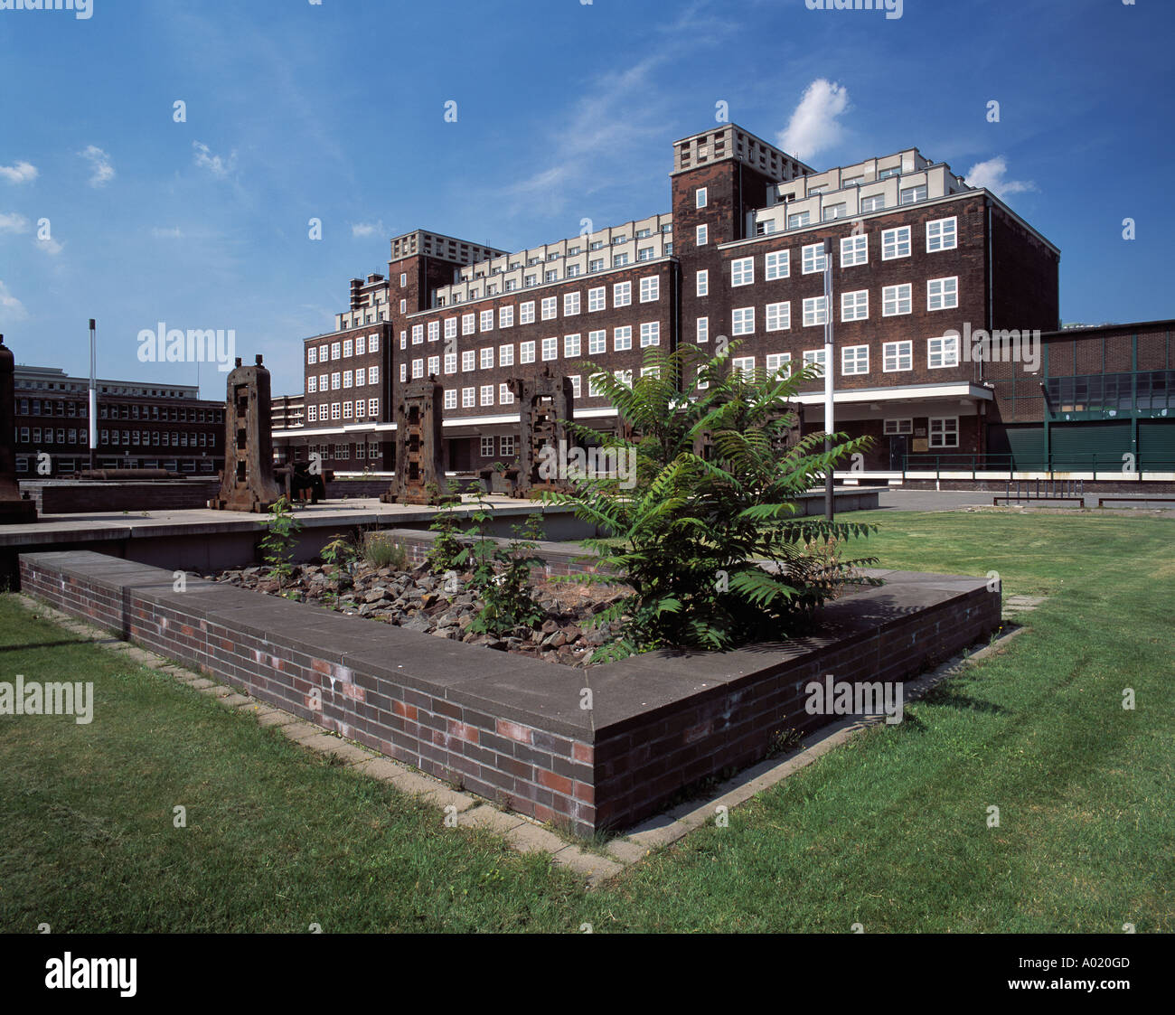 Ehemaliges Hauptlagerhaus der Gutehoffnungshuette in Oberhausen, Ruhrgebiet, Nordrhein-Westfalen Stockfoto