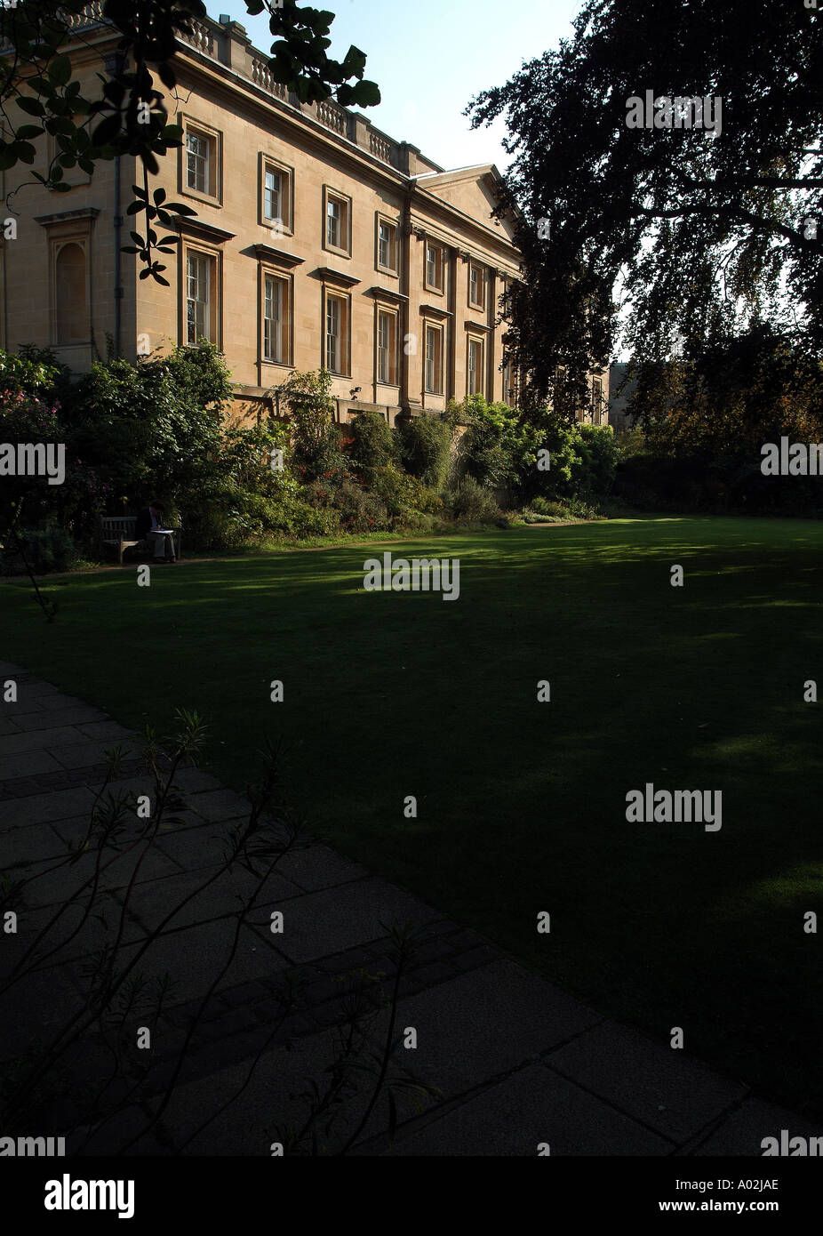 Corpus Christi College-Gebäuden und Fellows Garten Stockfoto