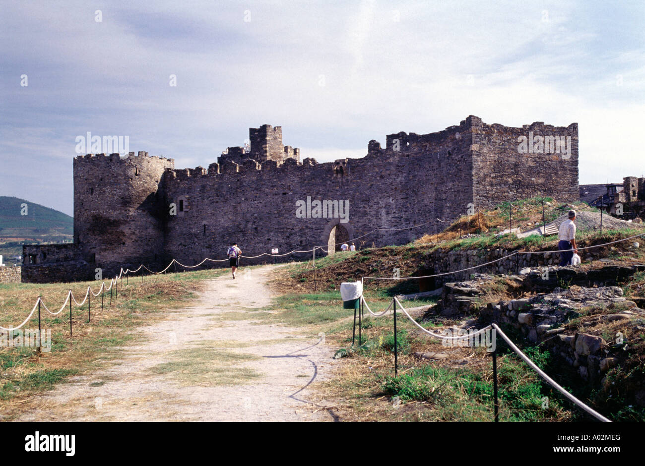 Schloss-Kloster von der Templer (12.-13. Jahrhundert). Ponferrada. Provinz León. Spanien Stockfoto