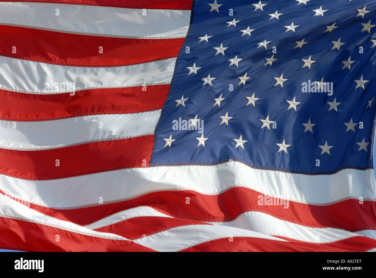 Amerikanische Flagge detail Stockfoto