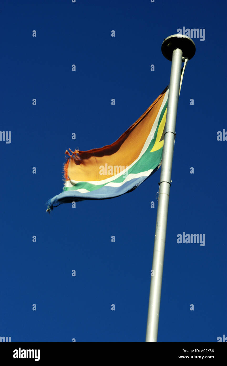 Südafrikanische Flagge Stockfoto