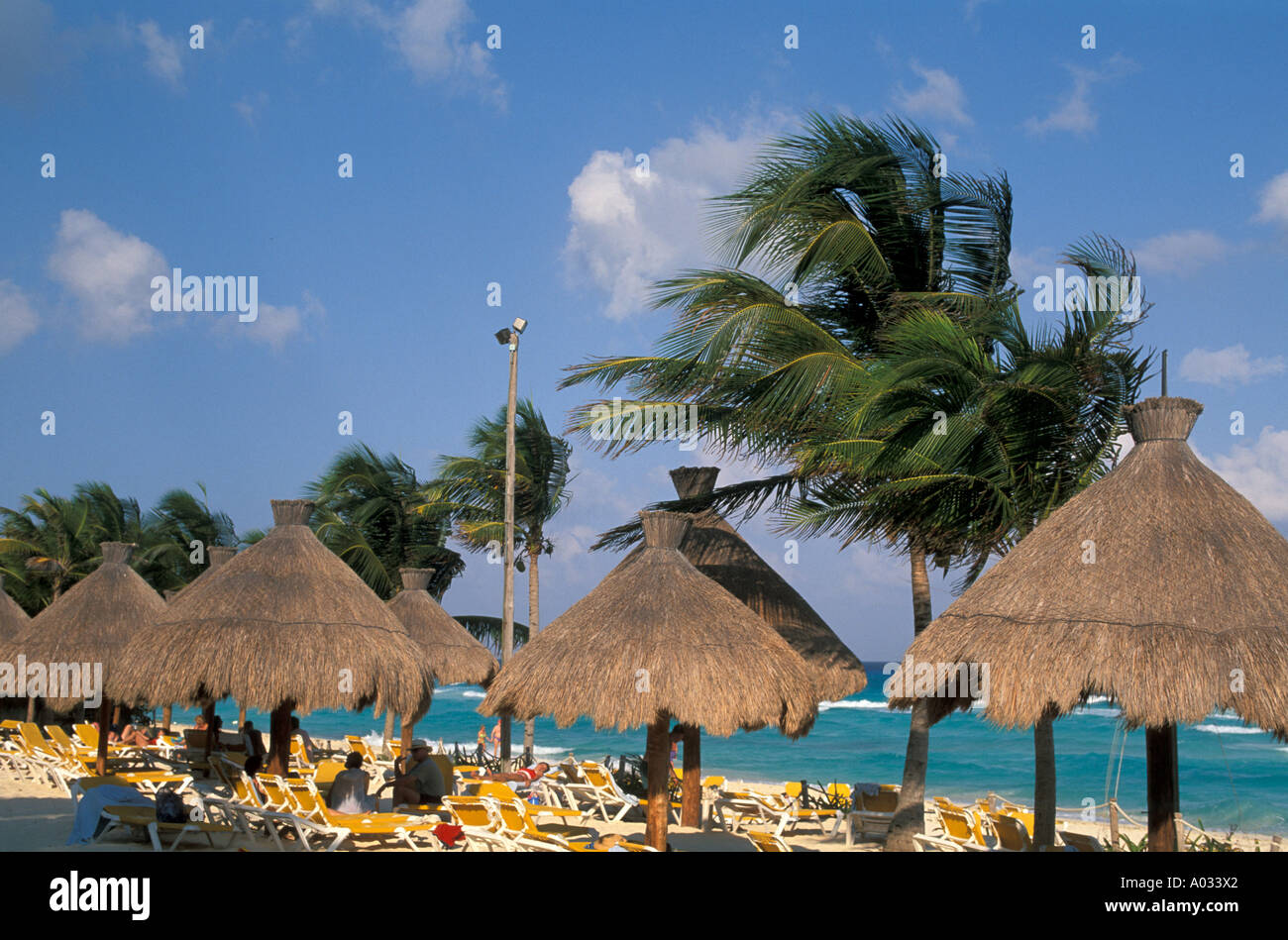 Mexiko-Playa del Carmen Beach Resort hotel Stockfoto