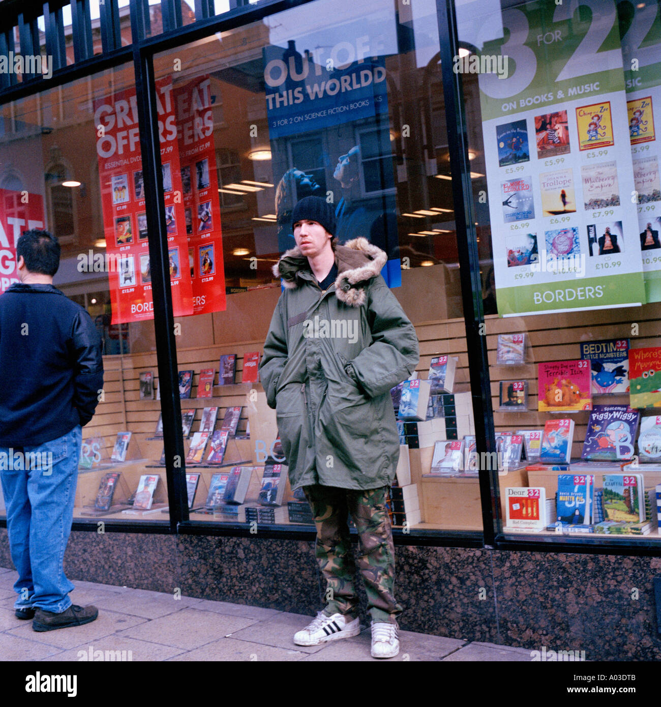 Grenzen Buchhandlung Leeds City Centre UK fotografieren Credit Garry Clarkson Stockfoto
