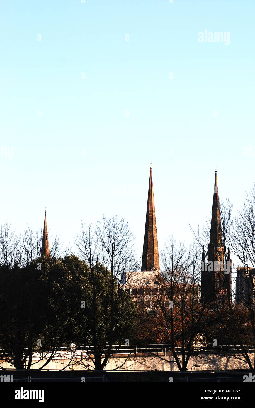 Die drei Türme, Coventry, West Midlands, UK Stockfoto