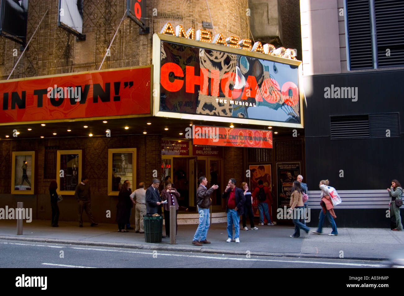 New York City New York Musical Chicago im Theater District Stockfoto