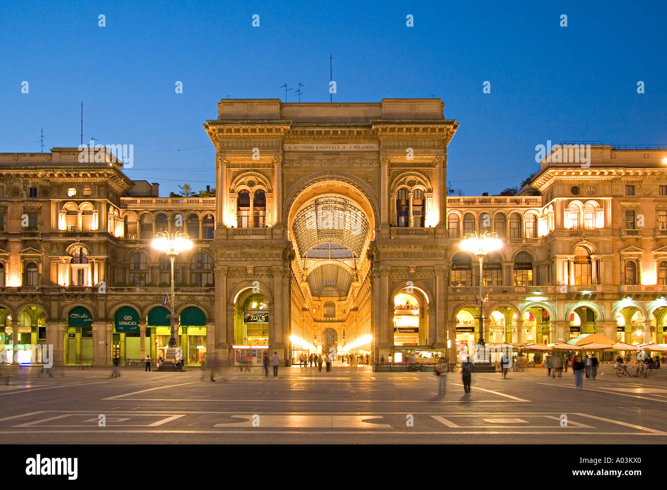 Galleria Vittorio Emanuele II, Mailand, Italien Stockfoto