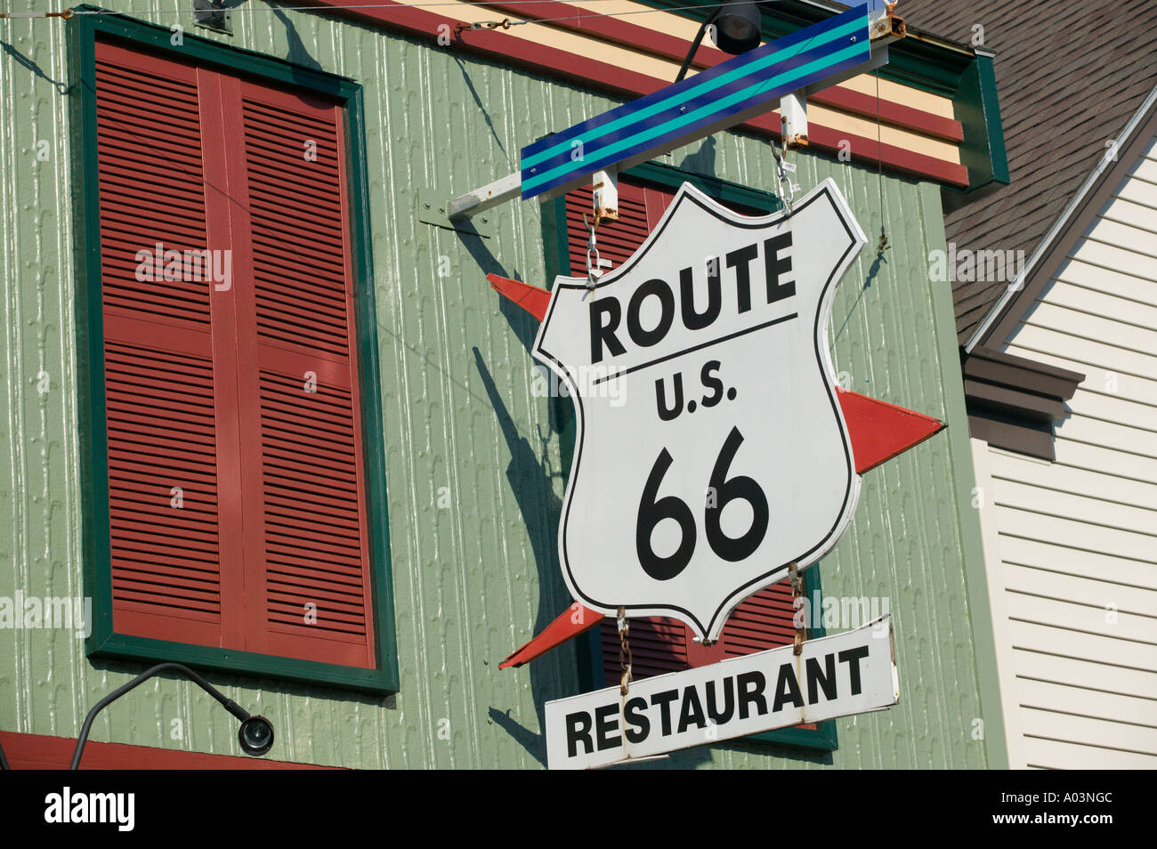 Route 66 Restaurant Winslow, Arizona Stockfoto