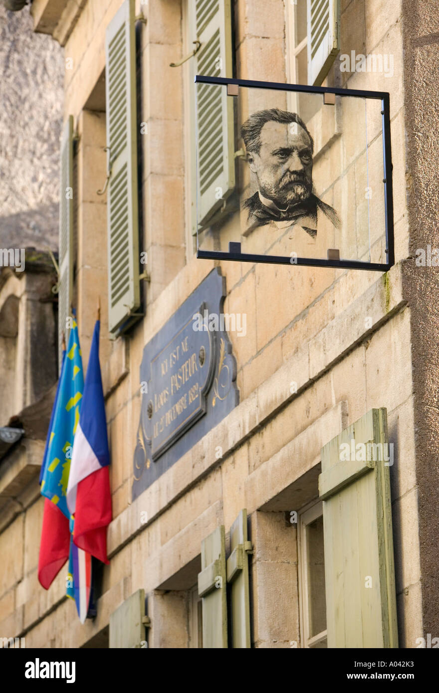 Geburtshaus von Louis Pasteur, Dole, Jura, Frankreich Stockfoto