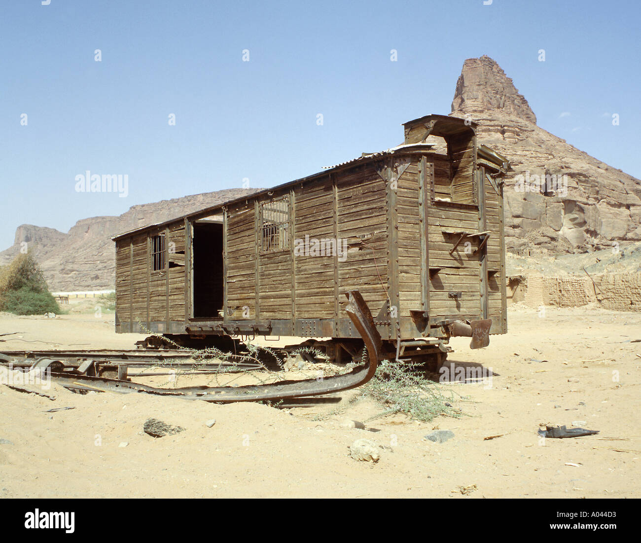 Belgien-Bahn Carrige Al Ula Saudi-Arabien Stockfoto