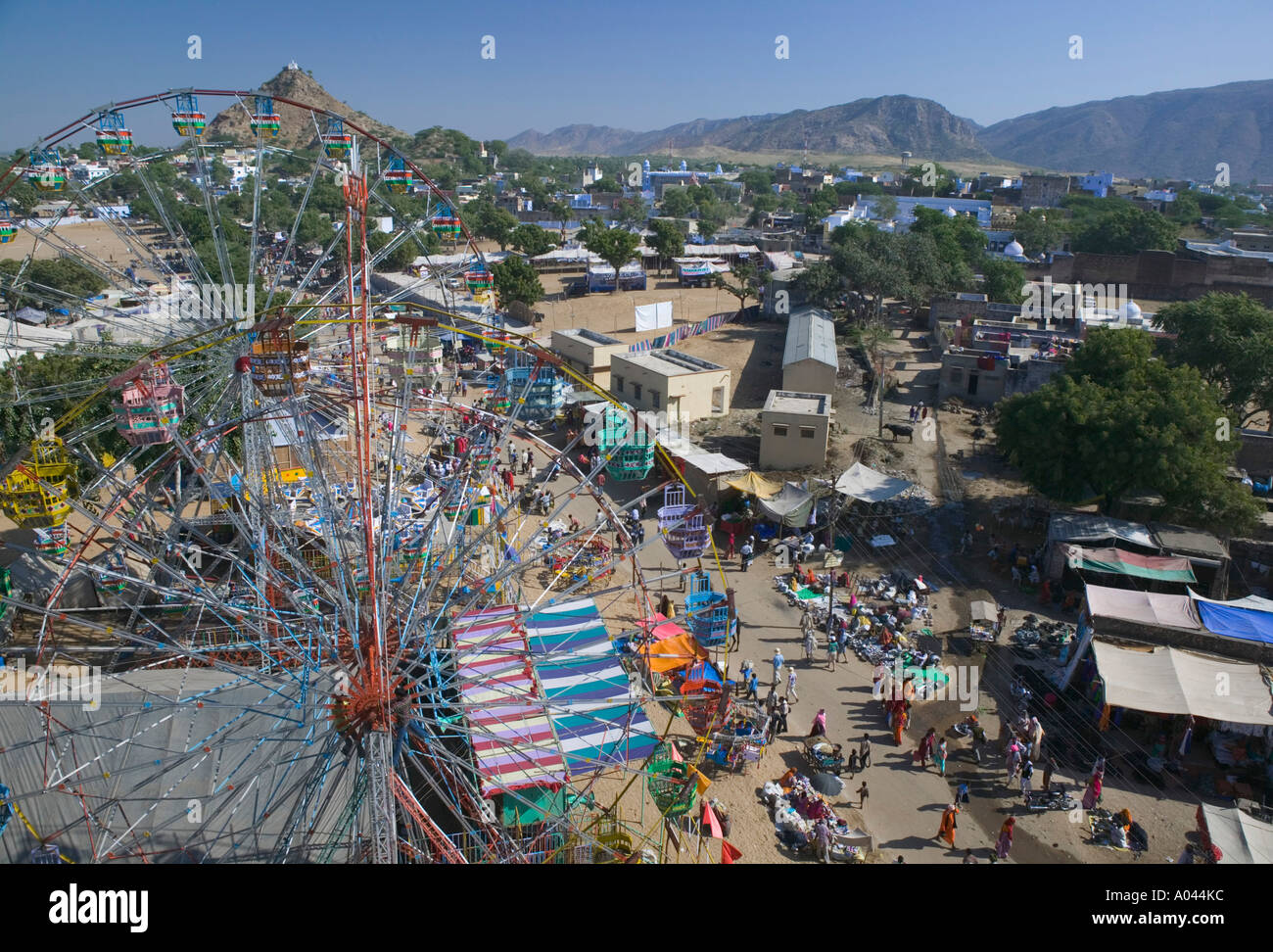 Riesenrad, Pushkar Camel Fair, Pushkar, Rajasthan, Indien Stockfoto