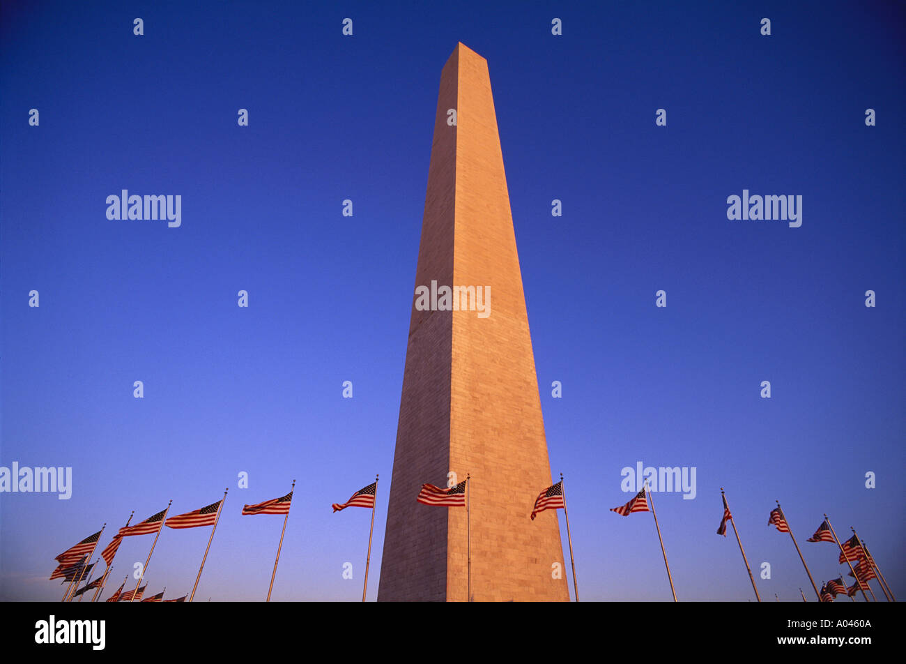 U S ein Washington DC Washington Monument Stockfoto
