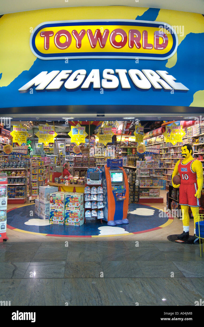 Toyworld Spielzeug Welt Megastore Mega speichern Kaufhaus Einzelhandel Trafford Centre UK-Vereinigtes Königreich-England-Europa-GB Stockfoto