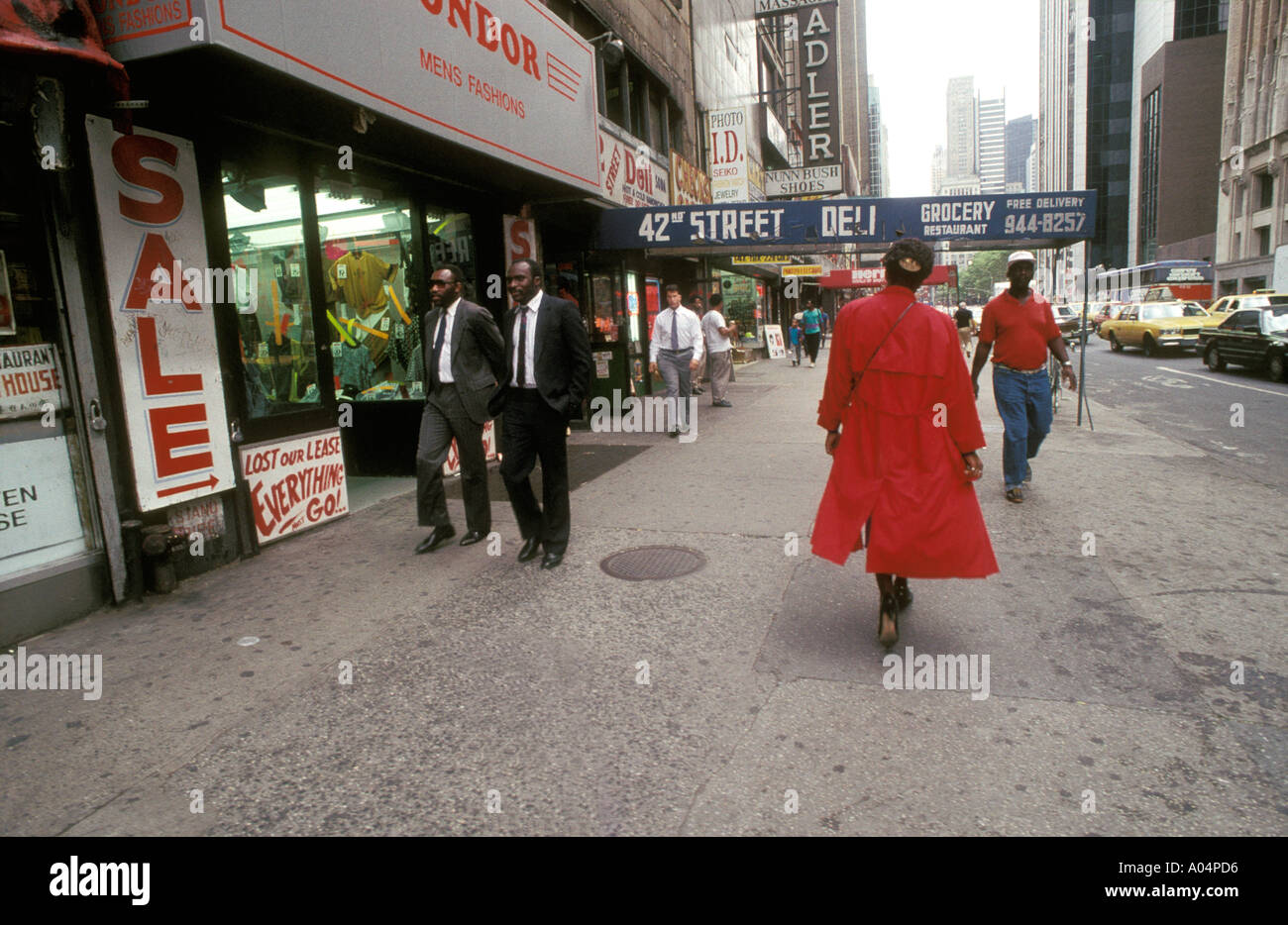 Streetlife on 42nd Street in New York city. Stockfoto