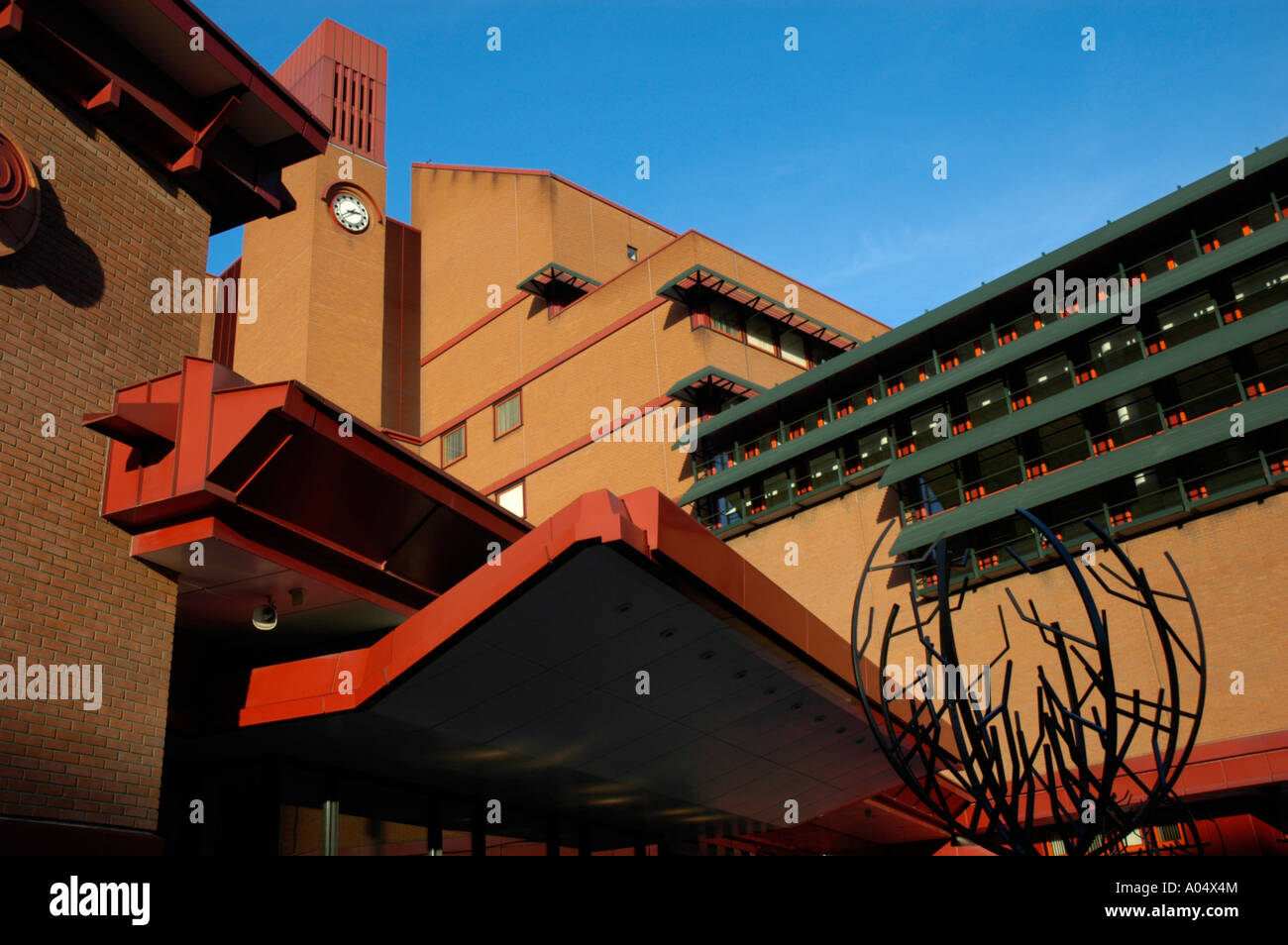 Die British Library in Euston Road London England Stockfoto