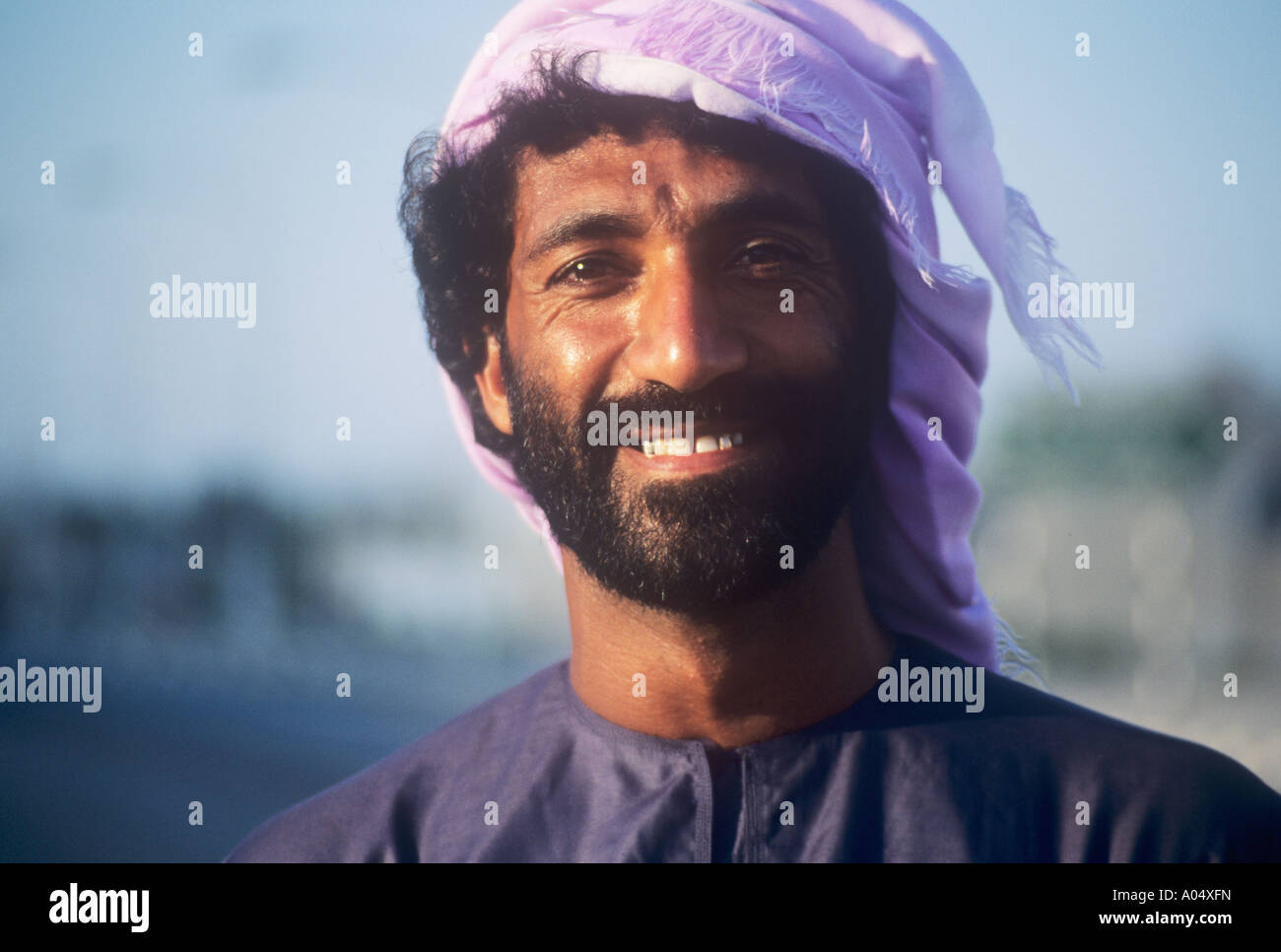 Ein Shihu ethnischen Tribesman der Halbinsel Musandam im Oman Stockfoto