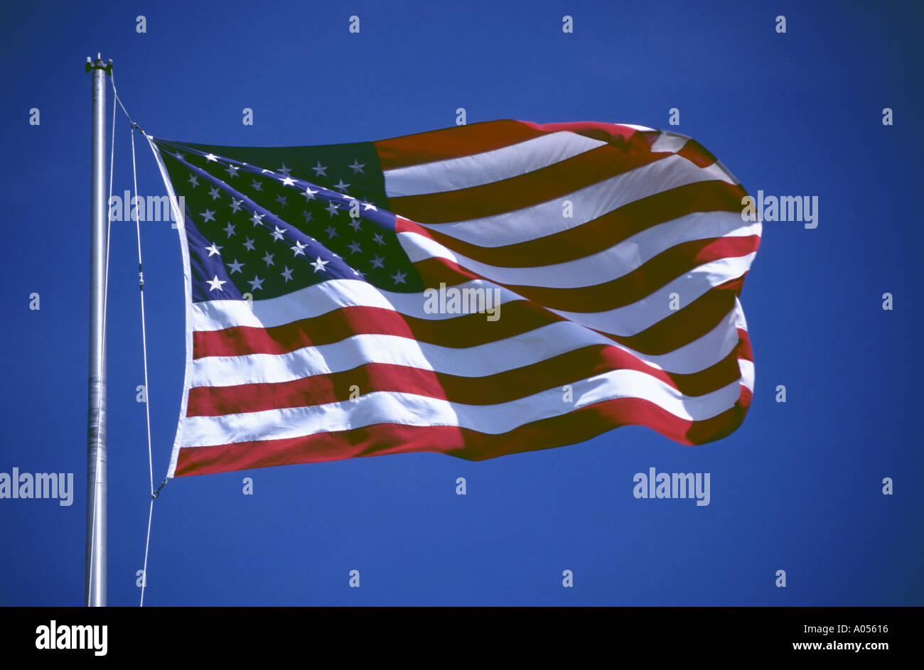 Flagge der USA Symbol Nation Emblem Abzeichen Identität Nationalstolz Herrlichkeit Stockfoto