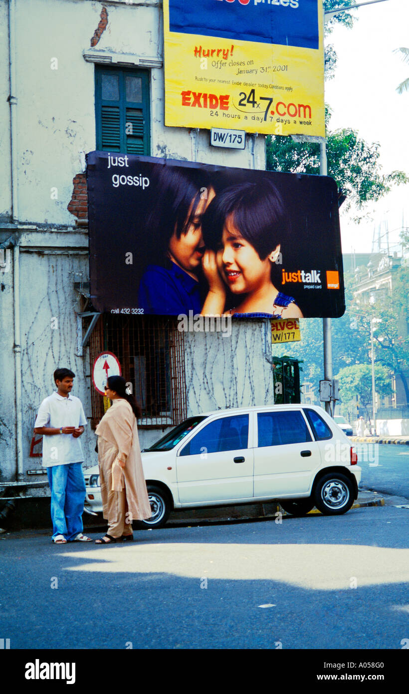 Mumbai (ehemals Bombay) Indien sprechen nur Handy-Anzeige Stockfoto
