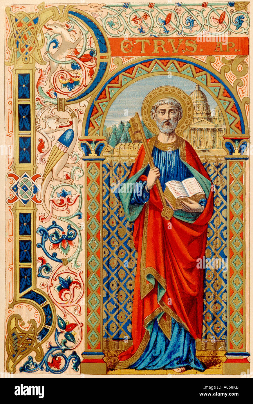 Saint Peter Schlüssel zum Himmel Stockfoto