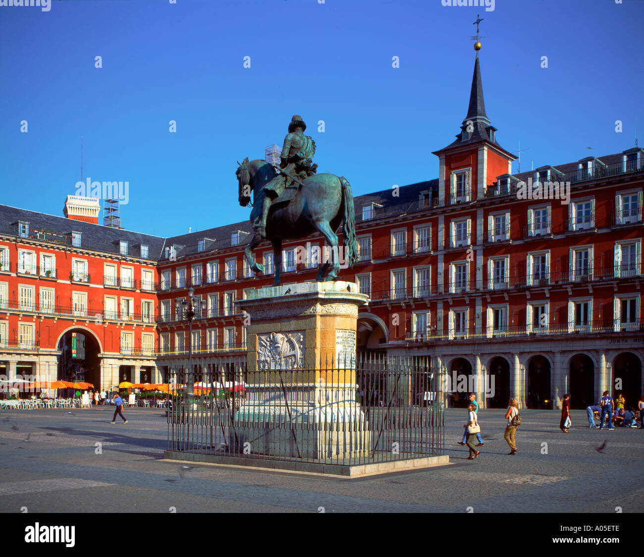 Spanien-Madrid-Plaza Mayor Stockfoto