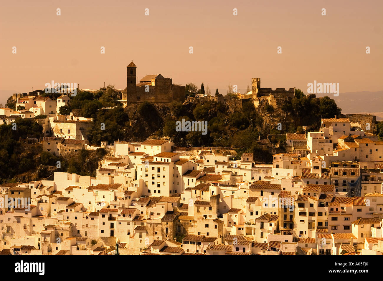 Spanien-Andalusien-Casares weißen Dorf Stockfoto