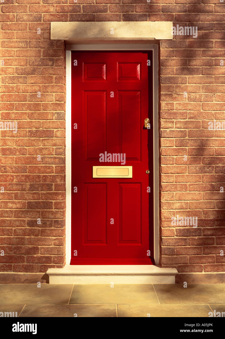 Eine rote Tür Stockfoto