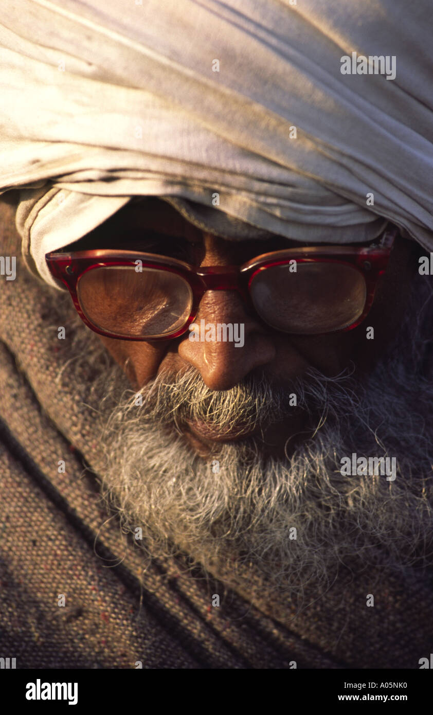 Hinduistische Pilger. Khumb Mela Festival 2001-Allahabad, Uttar Pradesh, Indien. Stockfoto