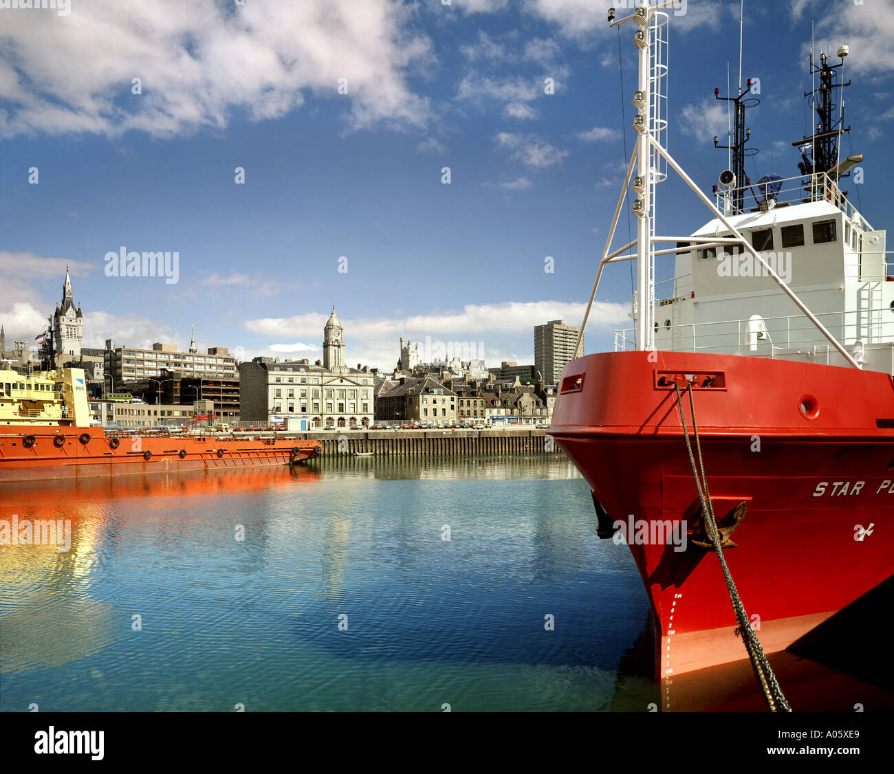 GB - Schottland: Aberdeen Harbour Stockfoto
