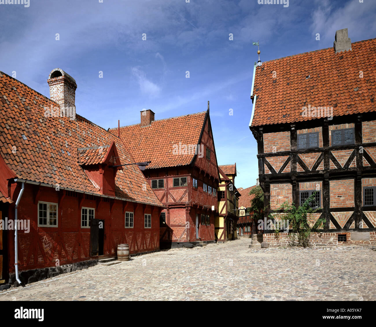 DK - JÜTLAND: Die Altstadt oder Den Gamle durch in Aarhus Stockfoto