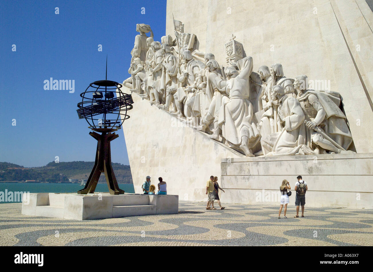 Lissabon, das Denkmal der Entdeckungen (Padrão dos Descobrimentos) Stockfoto
